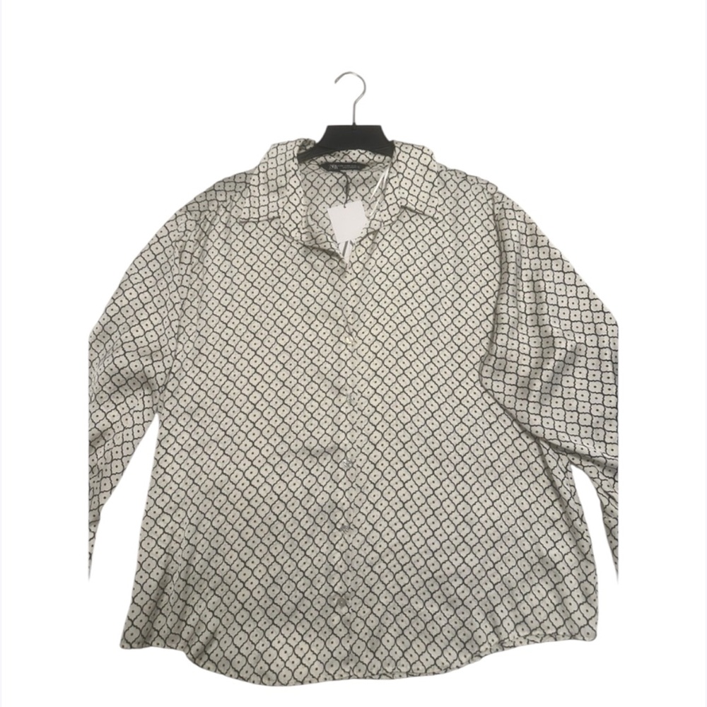 NWT ZARA  ‎ Blouse Geometric Size S XXL